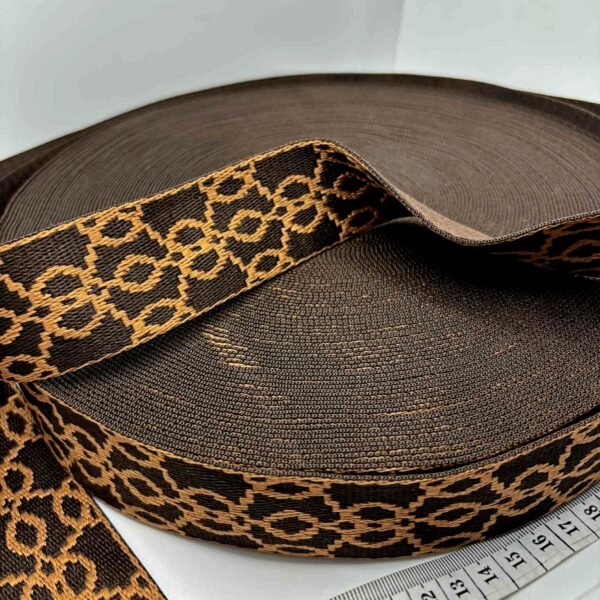 Vienpusė diržinė juosta 38mm pločio (Tamsiai ruda/šviesiai ruda)