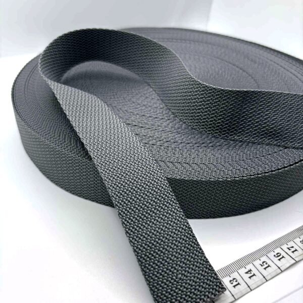 Pilkos spalvos diržinė juosta, 3cm pločio