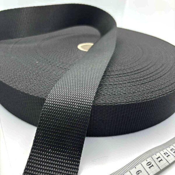 Juodos spalvos diržinė juosta, 3,5cm pločio