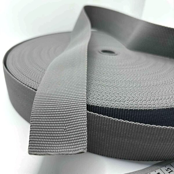 Pilkos spalvos diržinė juosta, 4cm pločio