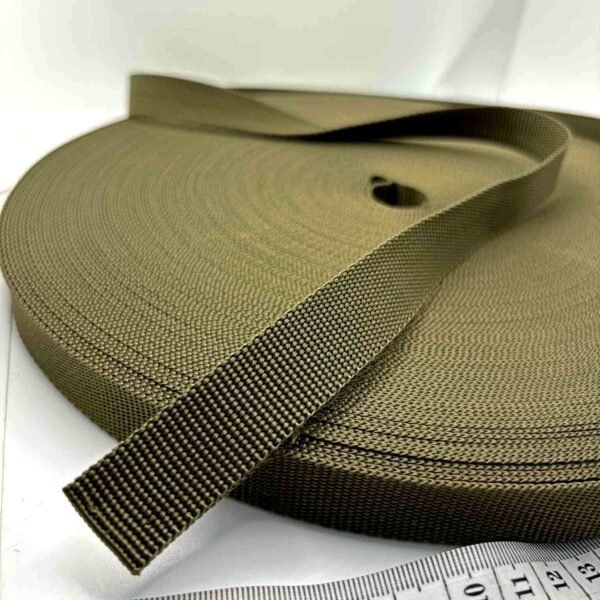 Chaki spalvos diržinė juosta, 2cm pločio