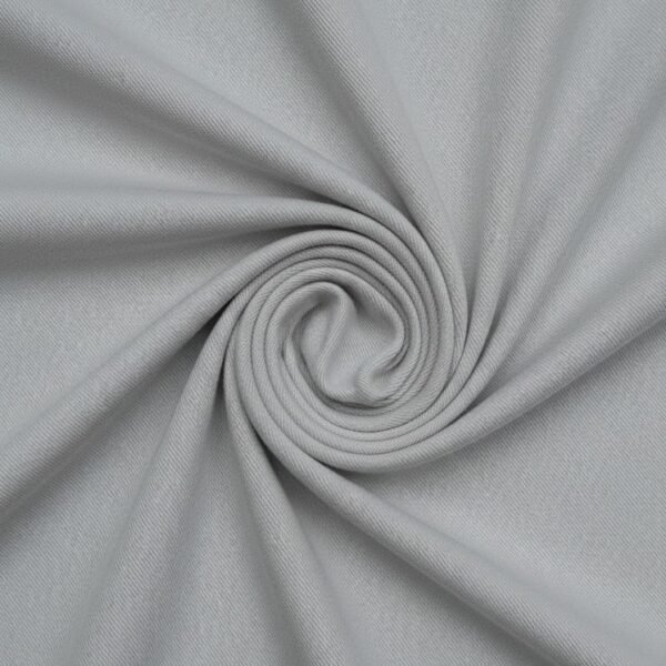 Baltas džinso audinys su elastanu – vidutinio storio