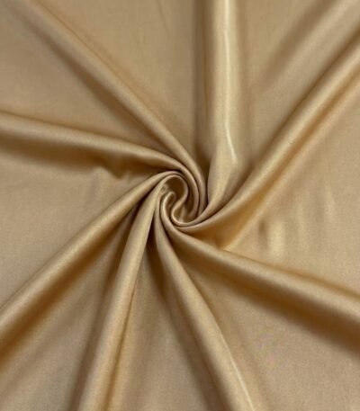 Blizgus atlasas audinys auksinės spalvos