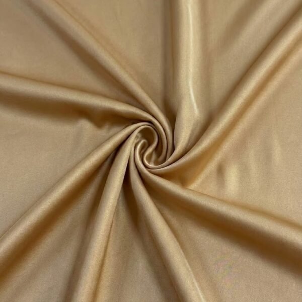 Blizgus atlasas audinys auksinės spalvos