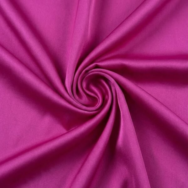 Blizgus itin plonas atlasas audinys fuksijos spalvos