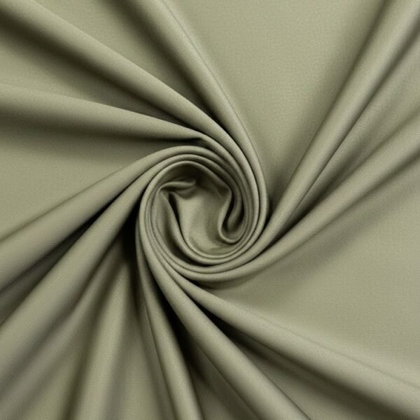 Chaki spalvos džinso audinys su elastanu