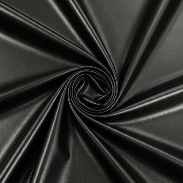 Juoda lakuota dirbtinė oda su lygiu paviršiumi