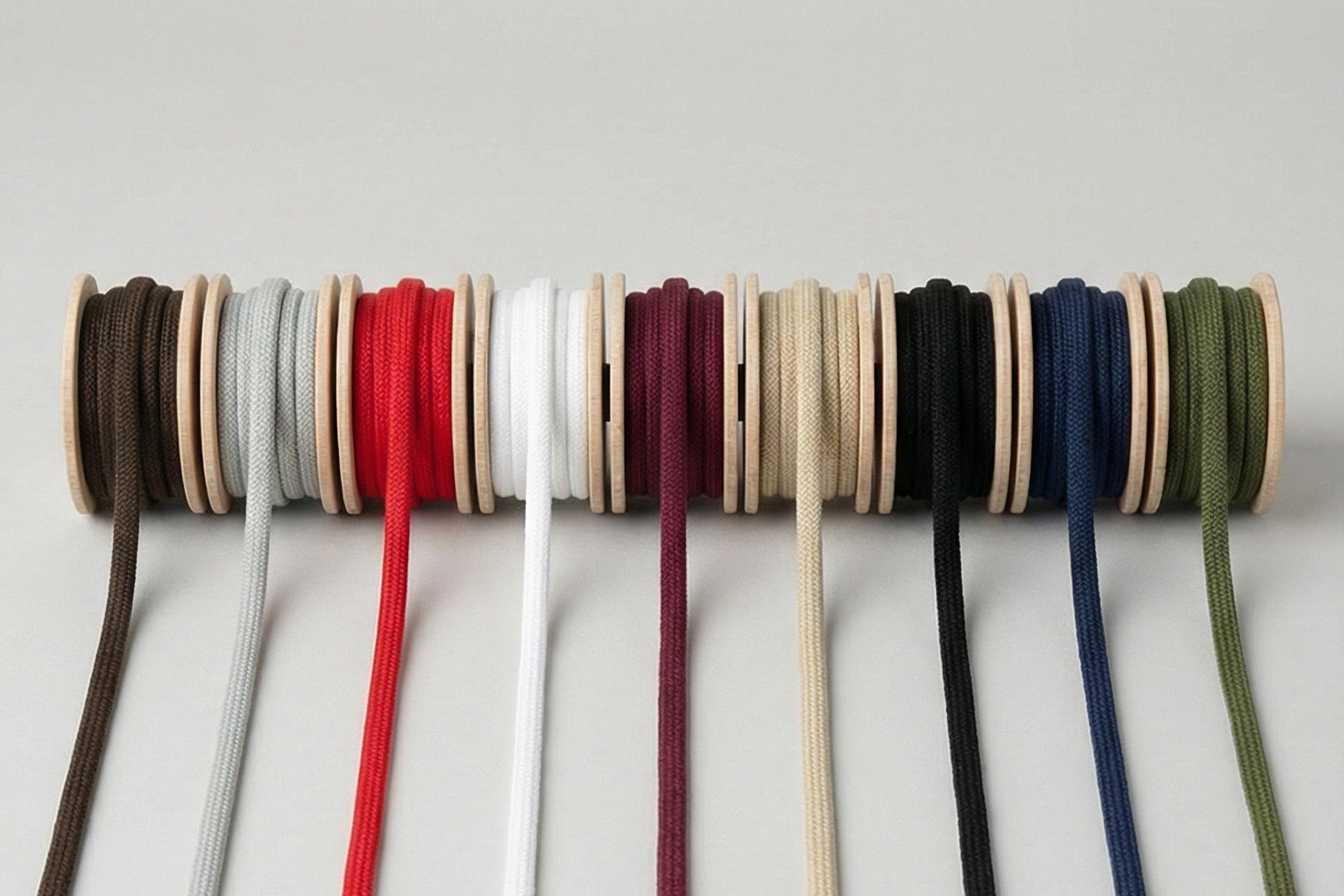 Natūrali medvilninė virvutė tekstilės apdailai Natūrali medvilninė virvutė tekstilės apdailai