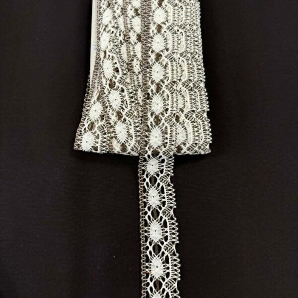 Nėrinių juostelė 4 cm gėlinio rašto