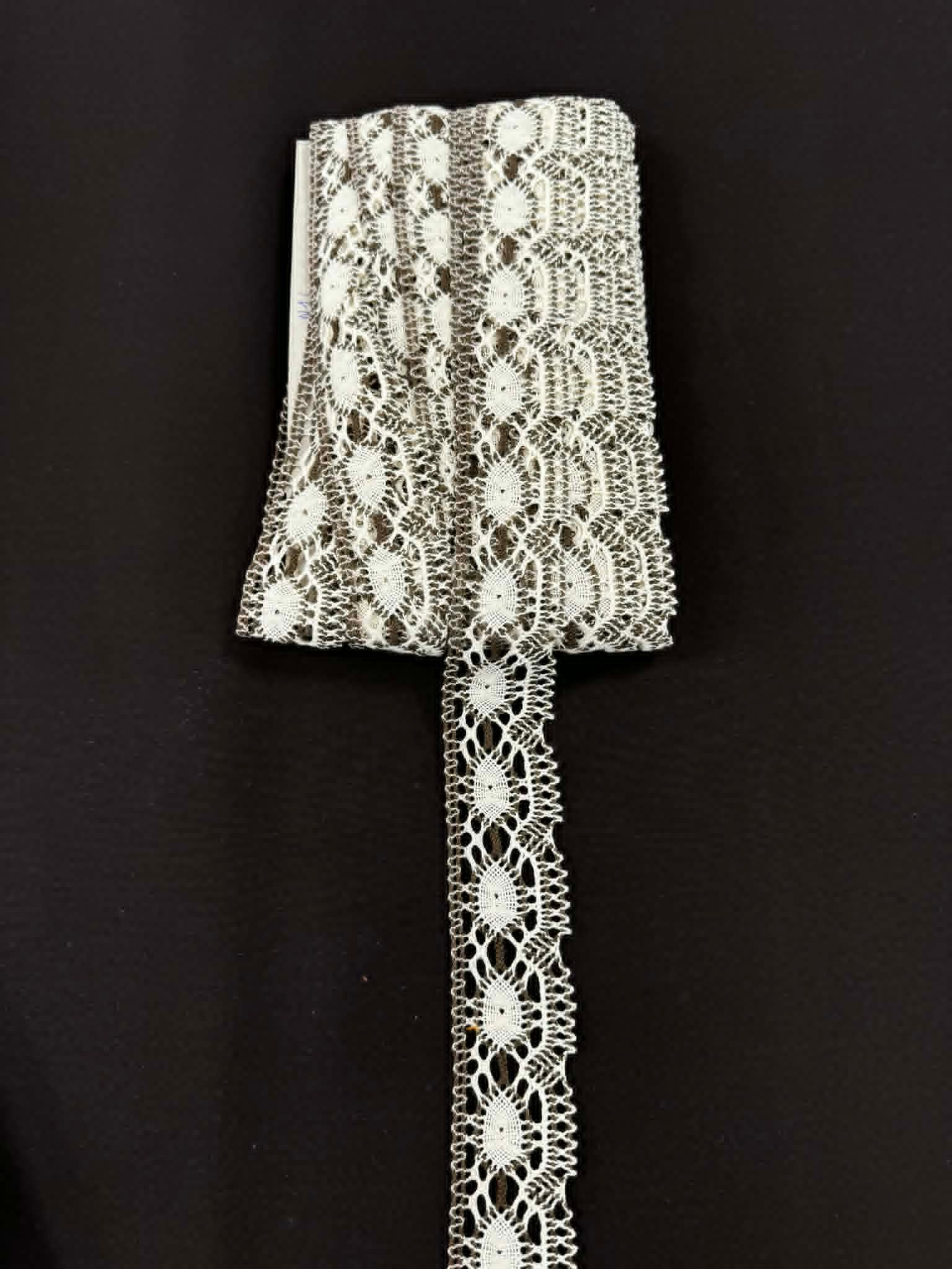 Nėrinių juostelė 4 cm gėlinio rašto Nėrinių juostelė 4 cm gėlinio rašto