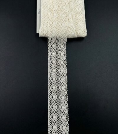 Nėrinių juostelė 5 cm pločio ažūrinio rašto