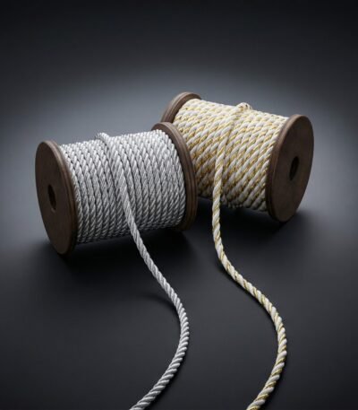 Pinta virvutė su blizgučiu – dekoratyvinė, metalizuoto efekto