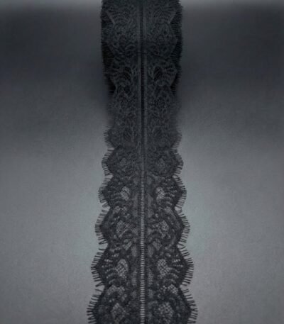 Plati elastinga nėrinių juosta su blakstienėlių kraštu 10 cm