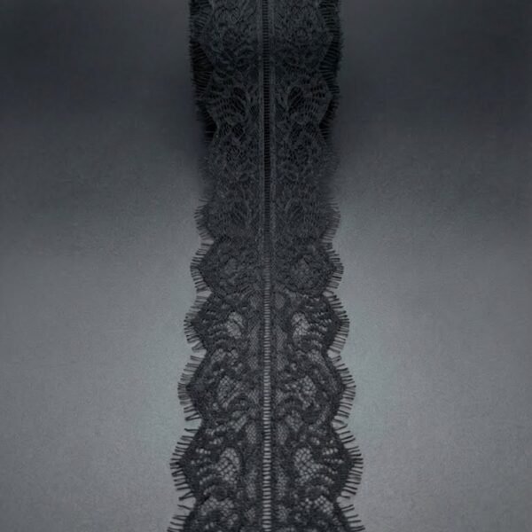 Plati elastinga nėrinių juosta su blakstienėlių kraštu 10 cm