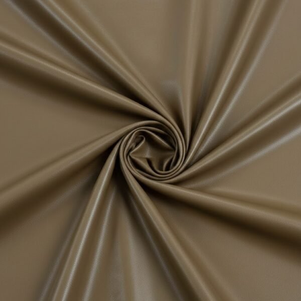 Smėlio rudos spalvos dirbtinė oda su lygiu matiniu paviršiumi