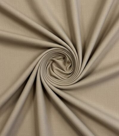 Smėlio spalvos lininis audinys su elastanu