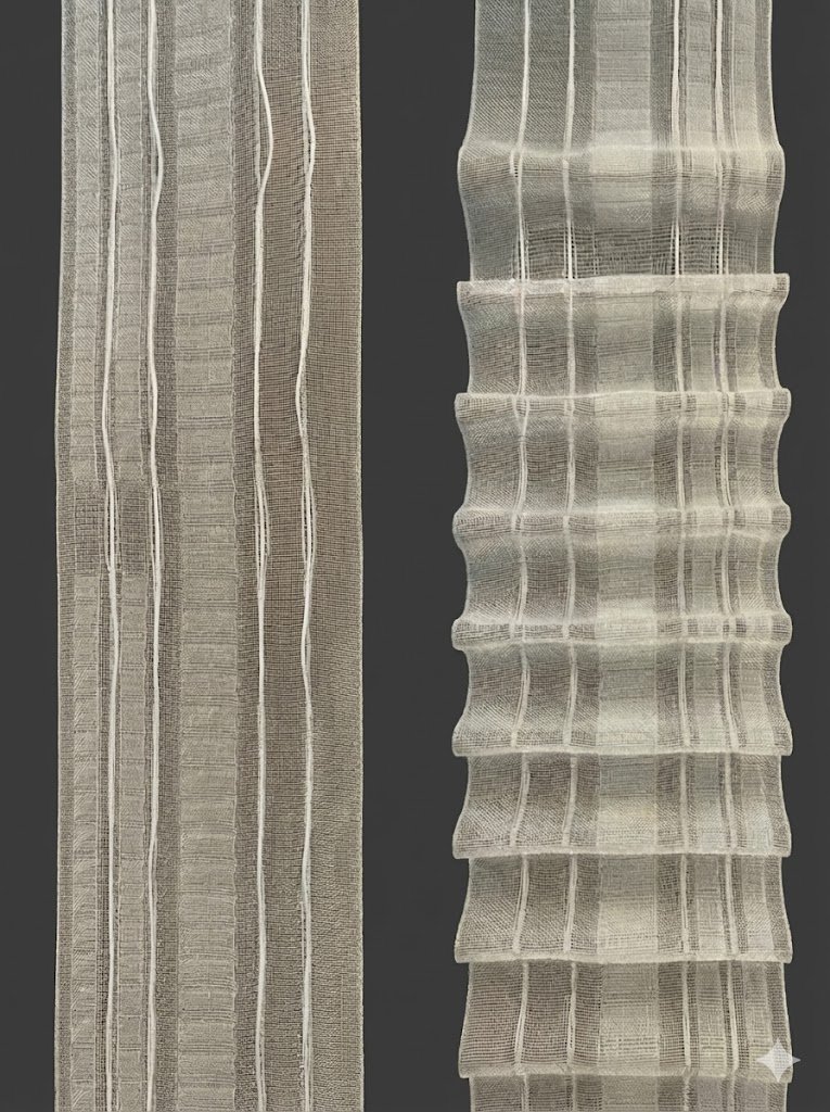 Užuolaidinė juostelė vamzdiniam karnyzui (10cm) Užuolaidinė juostelė vamzdiniam karnyzui (10cm)