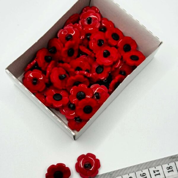 Vaikiška saga gėlytė 18 mm su koteliu plastikinė