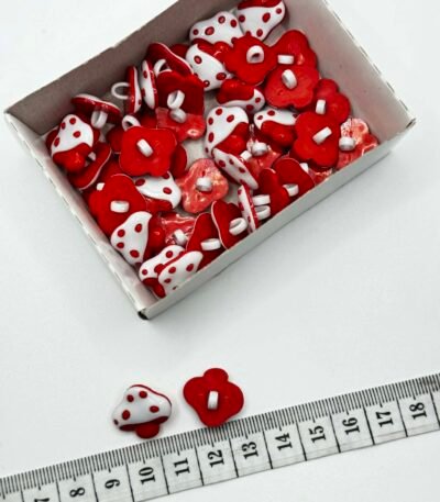 Vaikiška saga gėlytė musmirė 18 mm su koteliu