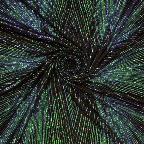 Dekoratyvinis tiulio audinys su geometriniu žvynelių raštu