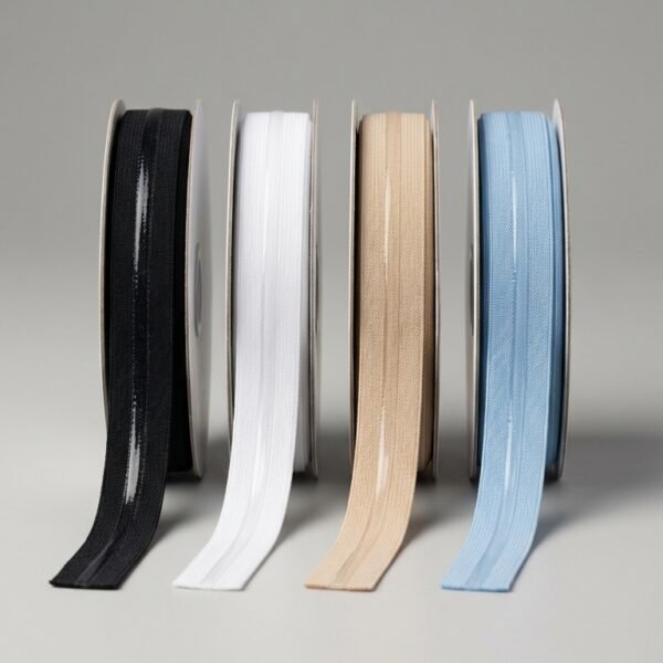 Elastinė guma su silikonine juostele, plotis 1 cm