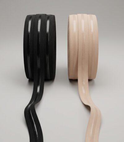 Elastinė guma su silikonine juostele, plotis 2 cm