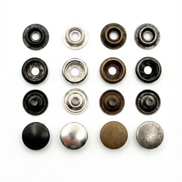 Įkalamos metalinės spaudės 15 mm iš nerūdijančio metalo