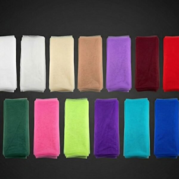 Kietas tiulio audinys – standi permatoma struktūra