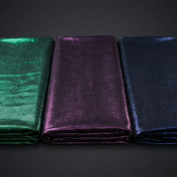 Minkštas metalizuotas tiulio audinys – ryškus blizgus paviršius