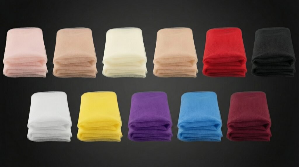 Minkštas tiulio audinys – lengva permatoma struktūra