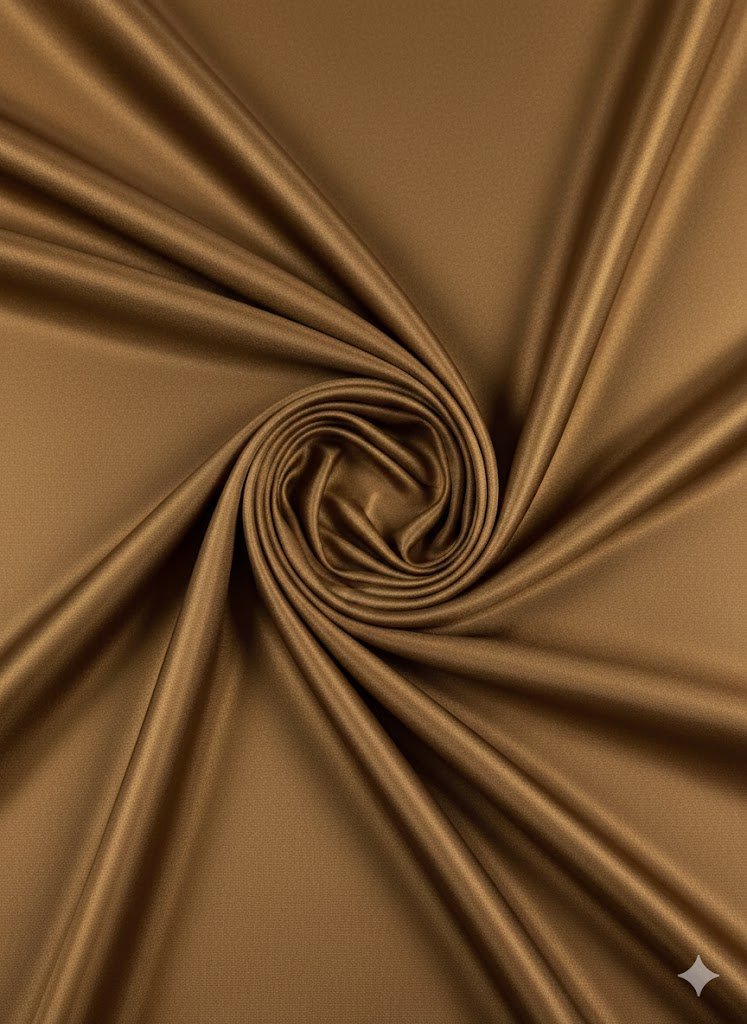 Rudas elastingas viskozės pamušalas 140 cm pločio Rudas elastingas viskozės pamušalas 140 cm pločio