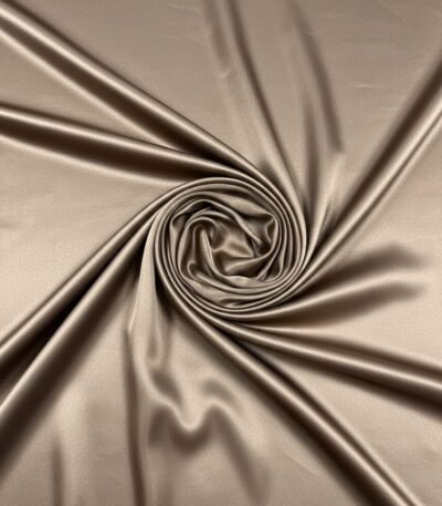 Rudas šilko audinys su elastanu, lygus paviršius