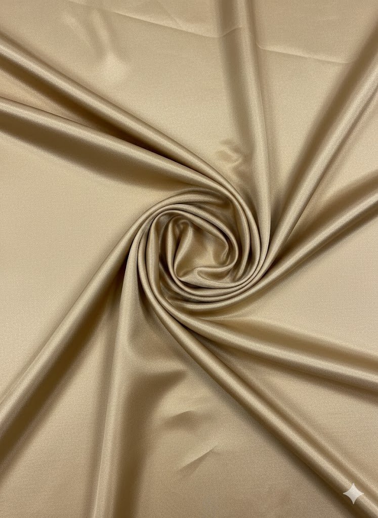 Smėlio spalvos viskozės pamušalas 140 cm pločio Smėlio spalvos viskozės pamušalas 140 cm pločio
