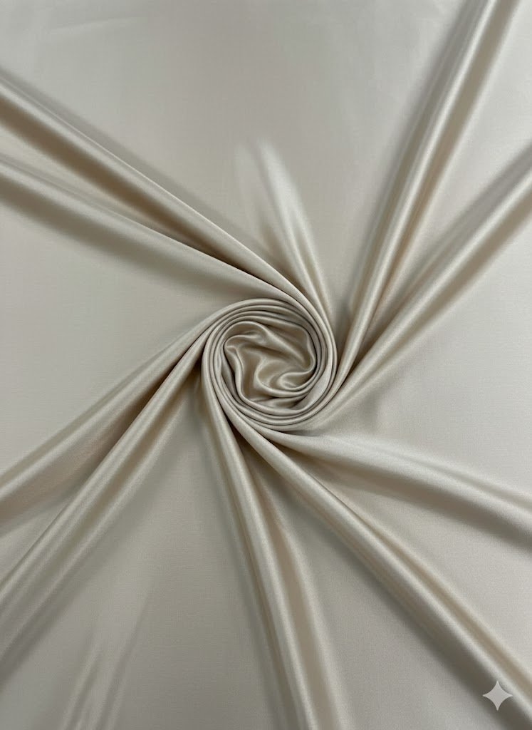 Šviesiai smėlio viskozės pamušalas su elastanu 140 cm pločio Šviesiai smėlio viskozės pamušalas su elastanu 140 cm pločio