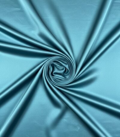 Turkio spalvos šilko audinys su elastanu