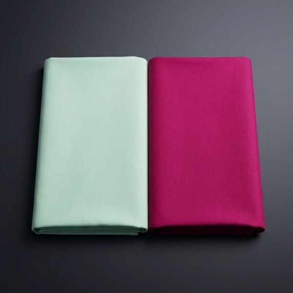 Vienspalvis kartūnas audinys šviesiai žalsvos spalvos