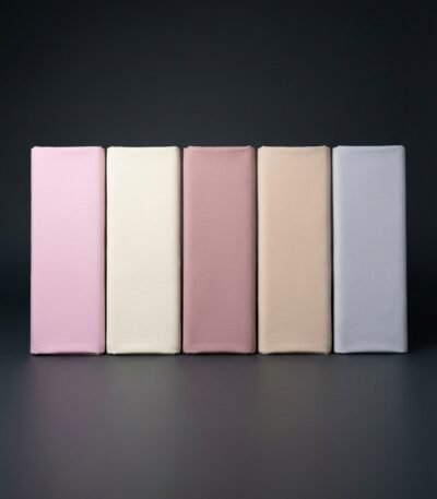 Vienspalvis kartūno audinys pastelinės spalvos