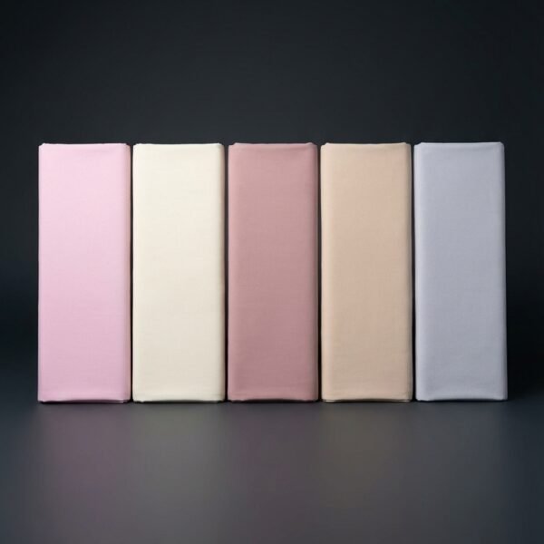 Vienspalvis kartūno audinys pastelinės spalvos