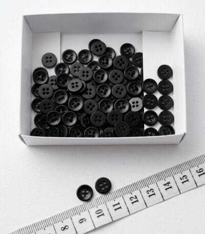 Matinė juoda plastikinė saga 9 mm
