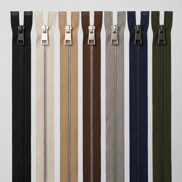 Metalinis atidaromas užtrauktukas 75 cm striukei
