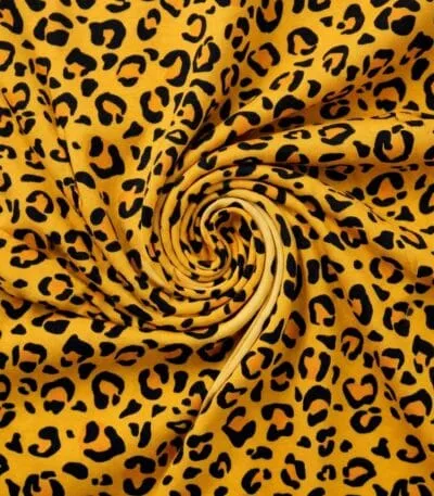 Leopardinė likra sportinės aprangos siuvimui