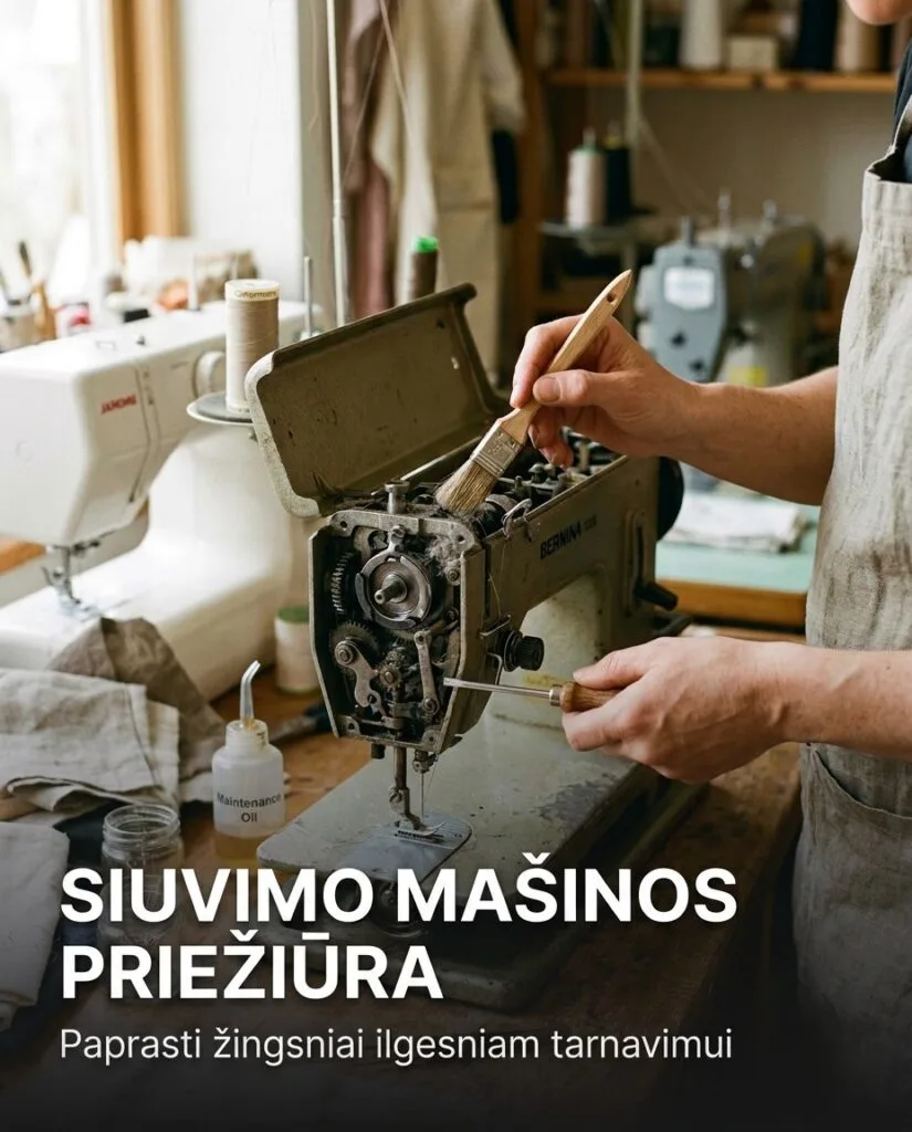 Siuvimo mašinos priežiūra namuose 5