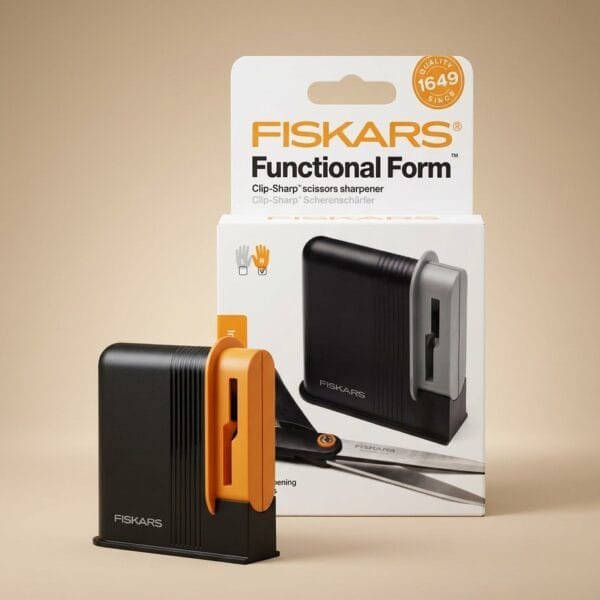 Fiskars žirklių galąstuvas tiesių ašmenų žirklėms