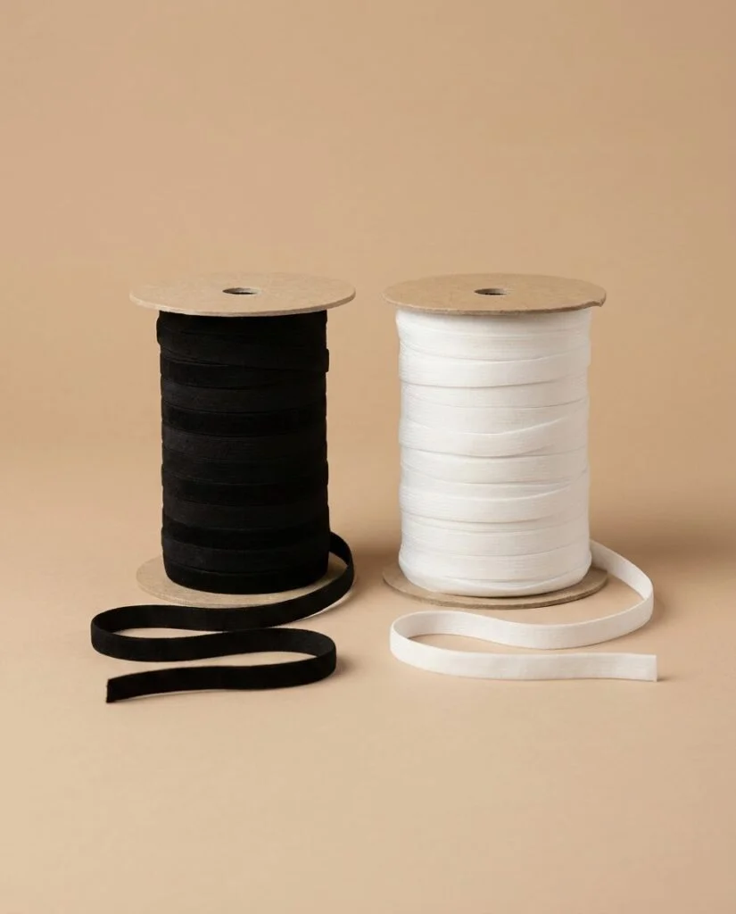 Minkšta elastinė guma 10 mm balta