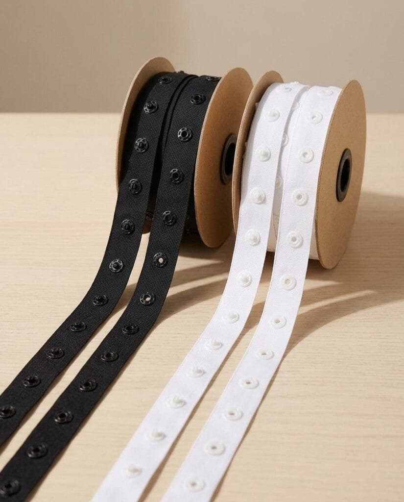 Spaudžių juostelė su plastikinėmis spaudėmis
