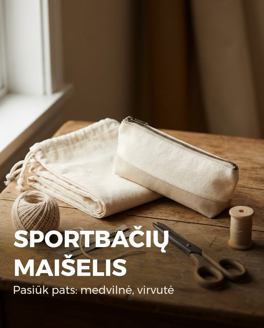 Sportbačių maišelis ir penalas