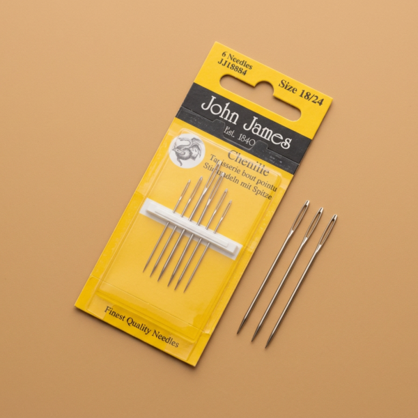 Chenille adatos 18/24 – aštrios, didelėmis akutėmis