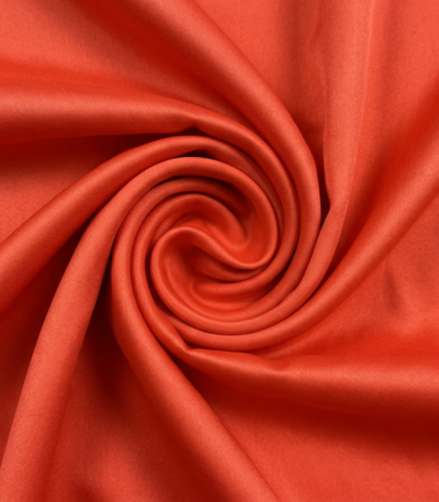 Pamušalo audinys – oranžinis (poliesteris, 138 cm)