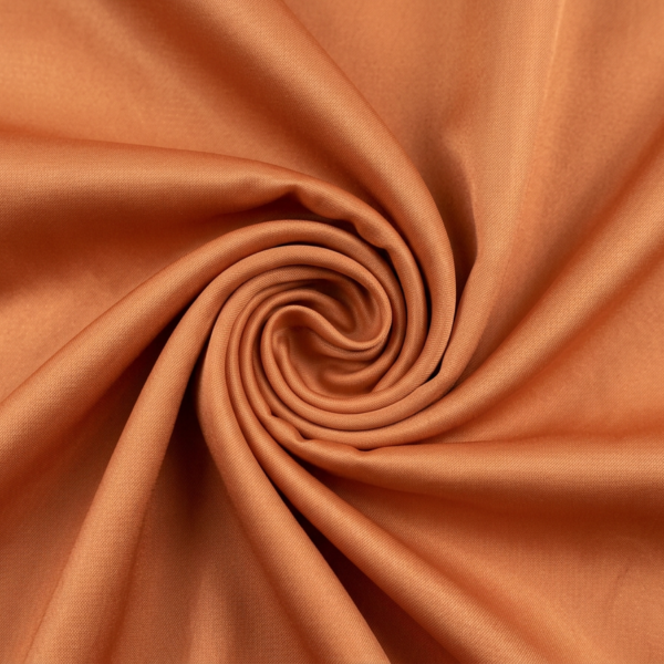 Pamušalo audinys – vario (oranžinis) (viskozė, 140 cm)