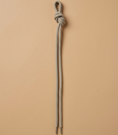 Smėlio spalvos apvalūs batų raišteliai – 97 cm (1 pora)